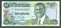 Bahamas, P-69, 2001 $1, GemCU